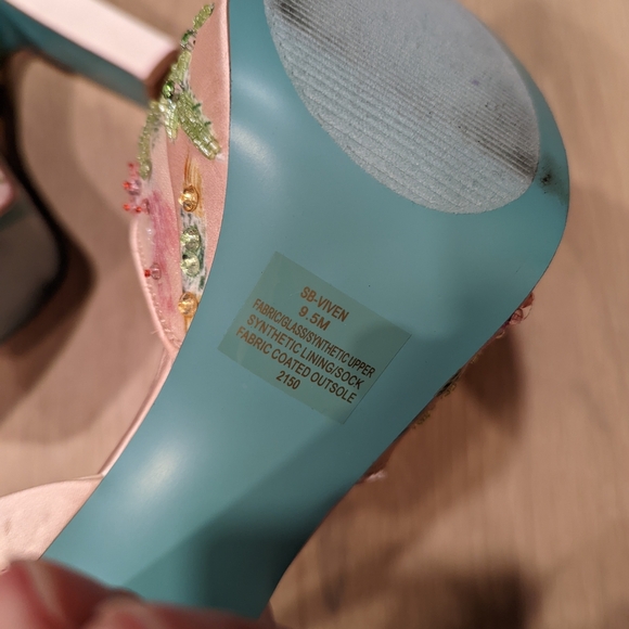 Betsey Johnson Women's Embellished Platform Heels - Picture 6 of 15